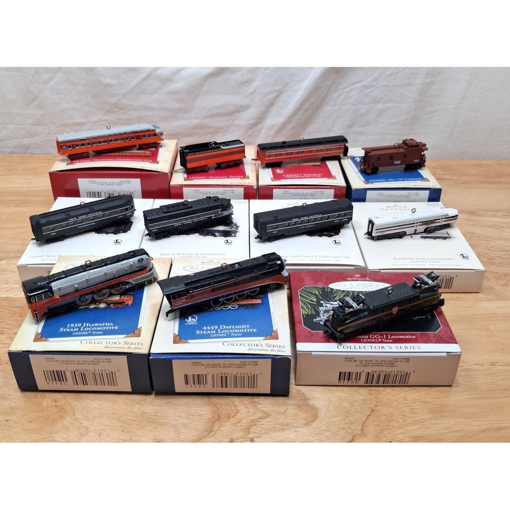 Hallmark Keepsake Lionel Train Ornament Lot of 11 Locomotive Steam Engines